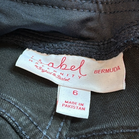 Isabel Maternity by Ingrid & Isabel Black Bermuda Shorts with Belly Support - Picture 11 of 11